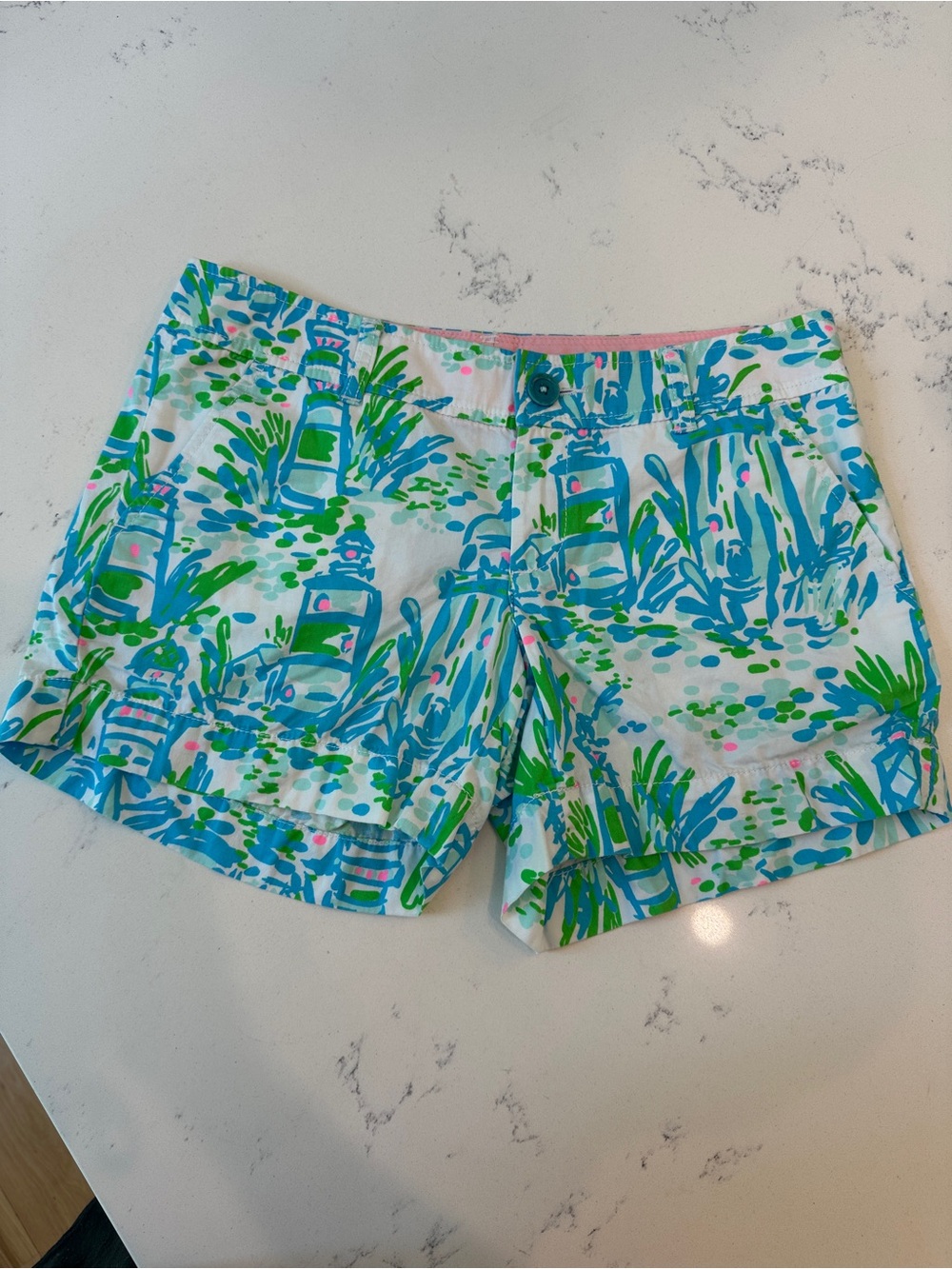 Lilly Pulitzer Vibrant Lighthouse Print Callahan Shorts size 4